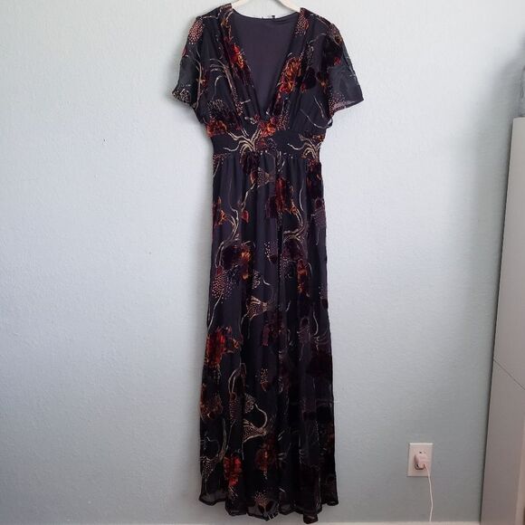 Baltic Born Valen Black Floral Maxi Dress - Picture 2 of 5
